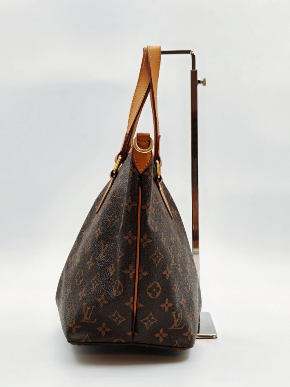 Louis Vuitton Monogram Palermo PM Tote Bag Shoulder Bag Brown Canvas With Strap - Picture 4 of 15